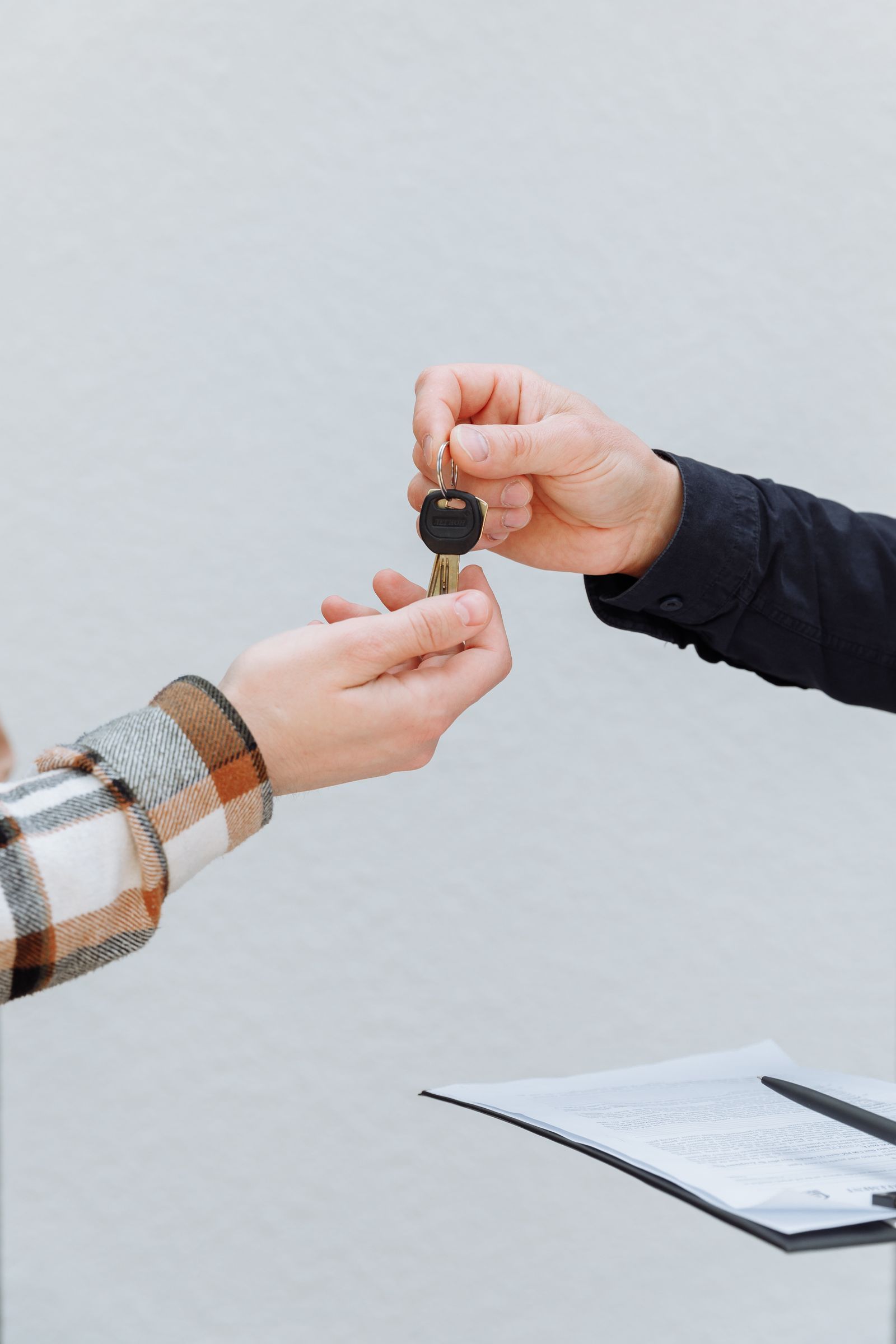 Handing over car keys