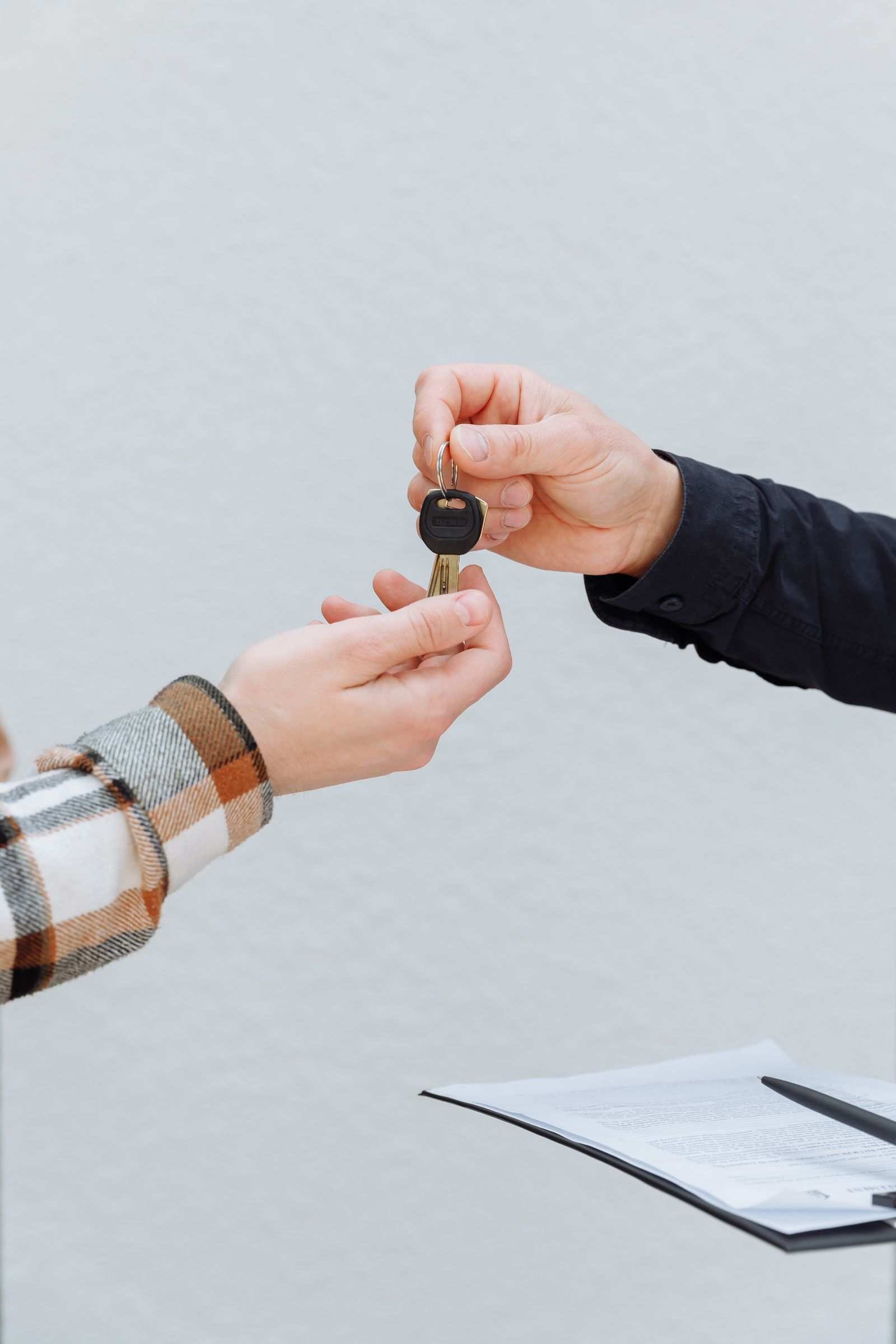 Car key handover